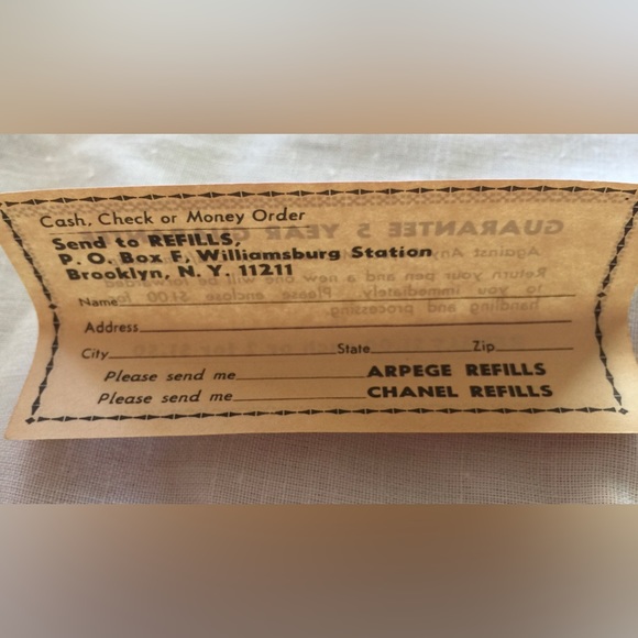 Mid century 14k gold perfumed writing pens set Arpege Chanel No. 5 - Picture 6 of 6